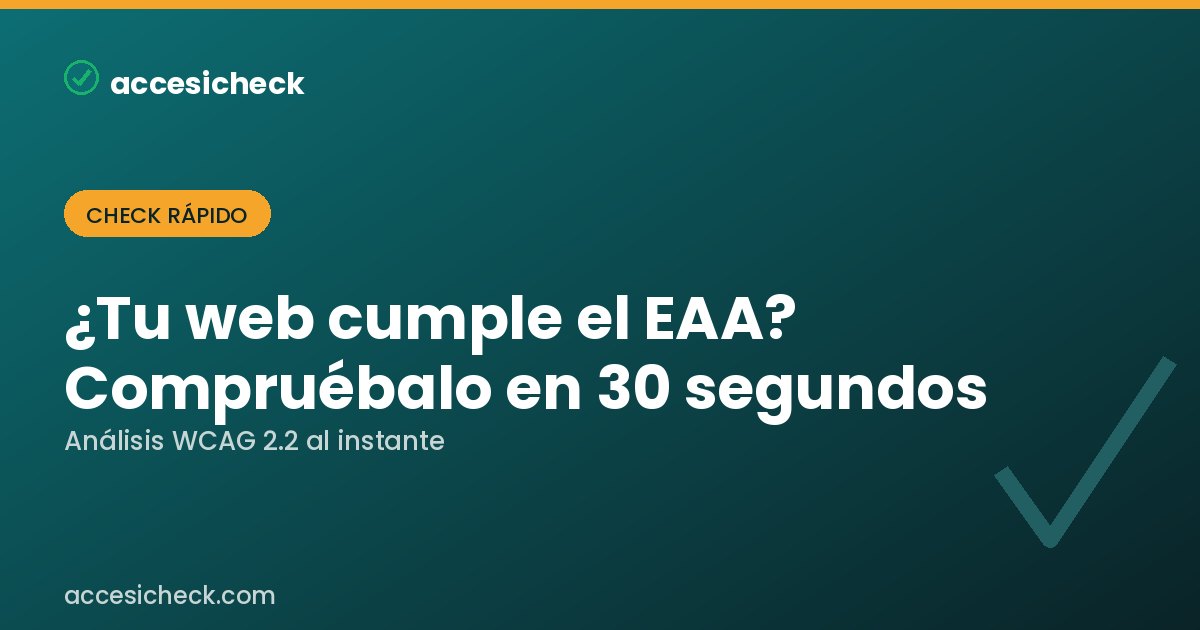 Comprueba el EAA en 30 segundos