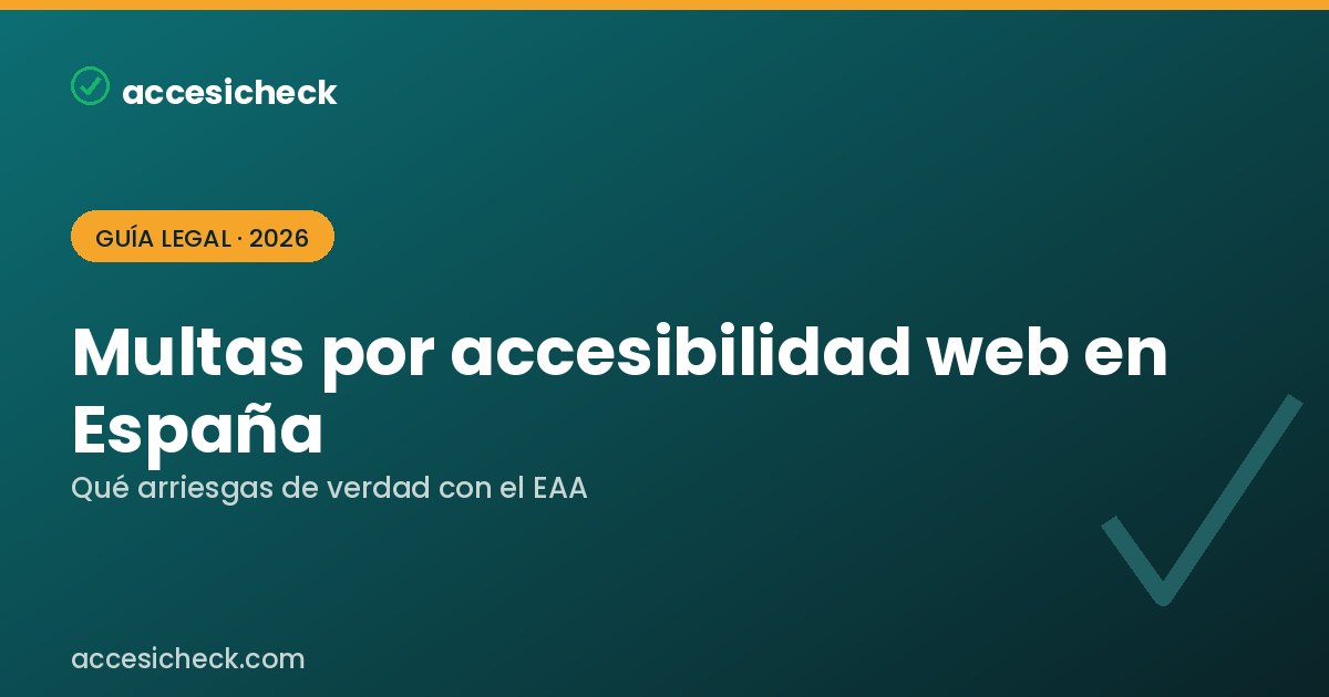 Multas por accesibilidad web en España