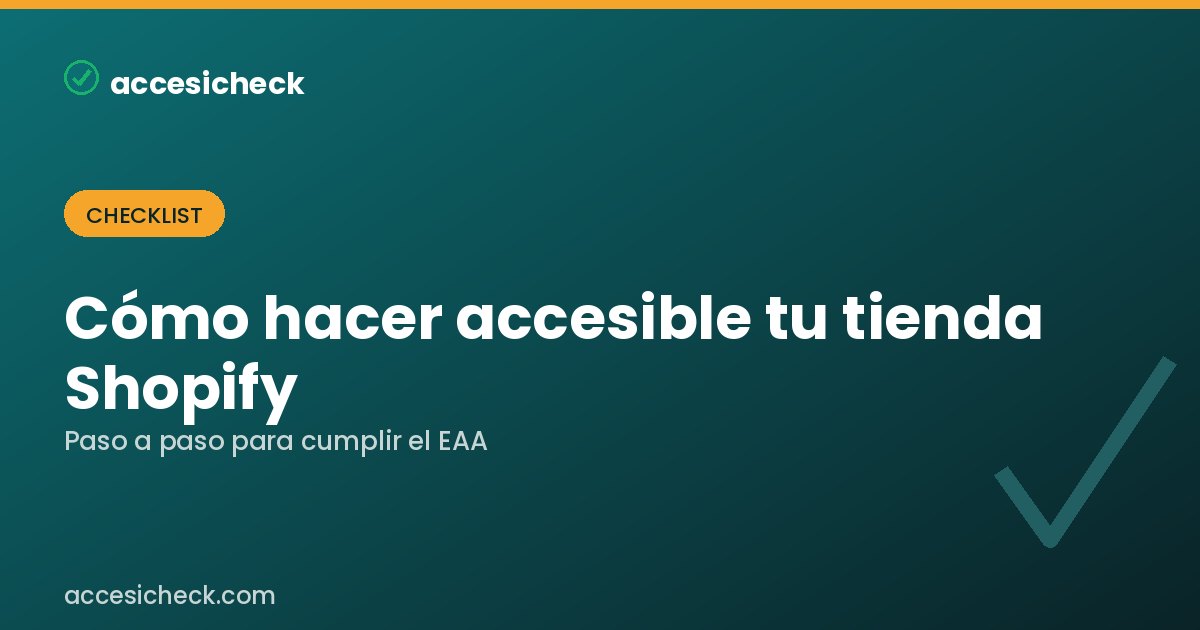 Accesibilidad en Shopify
