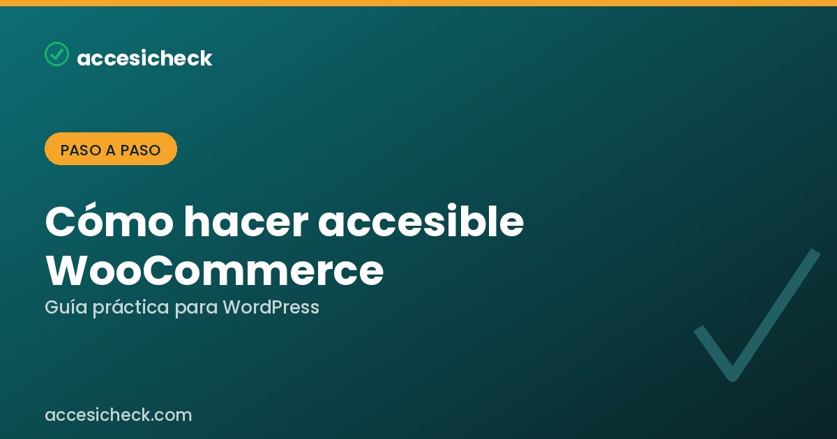 Accesibilidad en WooCommerce